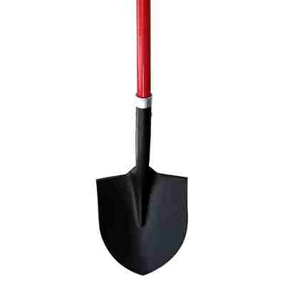 rounded blade digging shovel