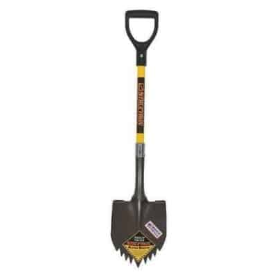 garden shovel with sharp teeth