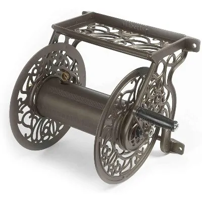decorative wall mounted hose reel from Liberty Garden